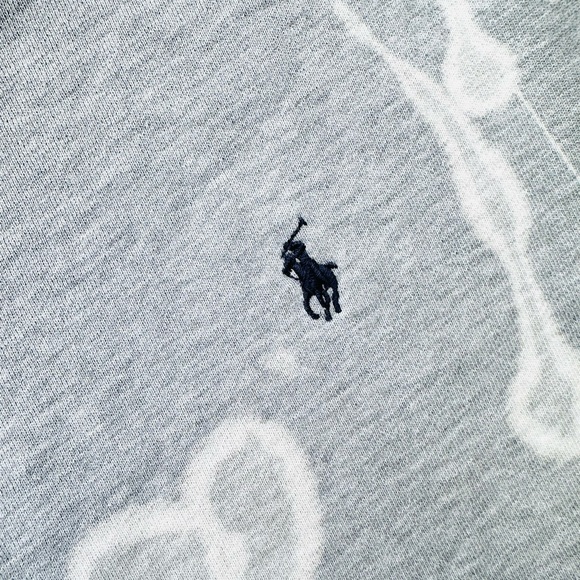 Polo Ralph Lauren Sweatshirt Womens Size Large Crew Neck Gray Factory Dye - Picture 3 of 6